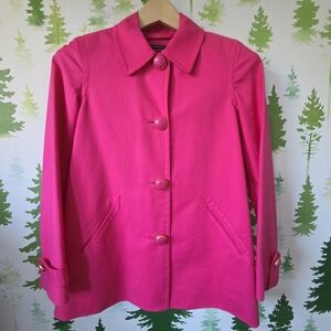 Jones New York Pink Stretch Jacket Duster